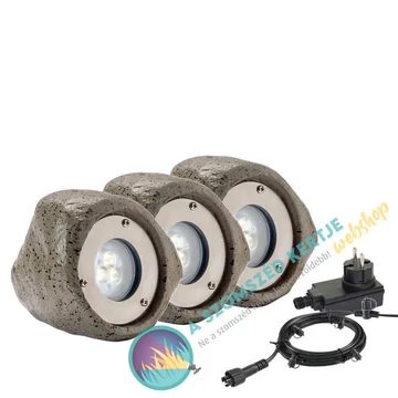 Garden Lights Bensa szett 3db lámpa - 12V kerti spot lámpa